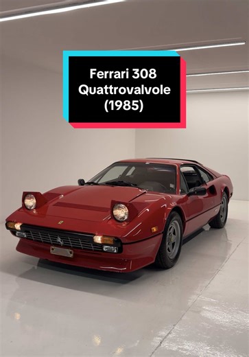 Ferrari 308 Quattrovalvole: El Coche Clásico Más Buscado