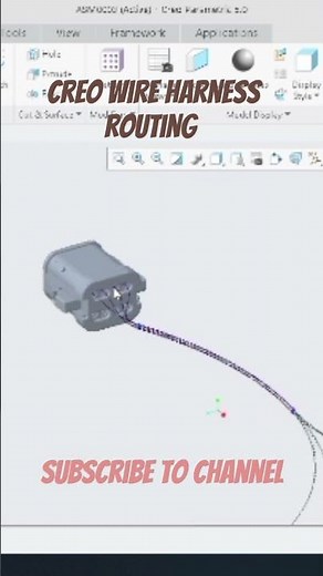 Creo Wire harness 3D routing and flattening