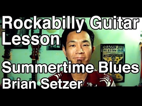 Brian Setzer - Summertime Blues Guitar Lesson