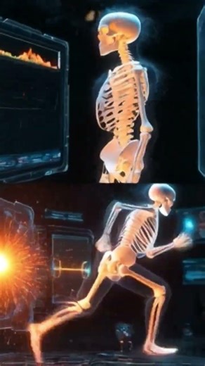 The Future of Bio-Hacking: Cybernetic Skeleton & Neural Data Visualization #electronic