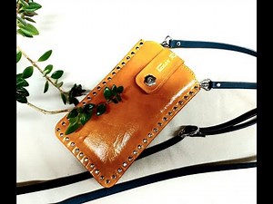 How to make a leather cell phone holder? FREE PDF PATTERNS - Leathercraft Tutorials