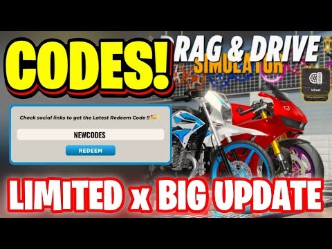 *NEW* ALL LIMITED x BIG UPDATE CODES FOR DRAG DRIVE SIMULATOR! DRAG DRIVE SIMULATOR CODES