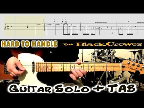 HARD TO HANDLE The Black Crowes GUITAR SOLO Lesson & TAB