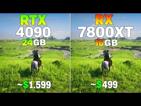 RTX 4090 vs RX 7800 XT - Test in 8 Games