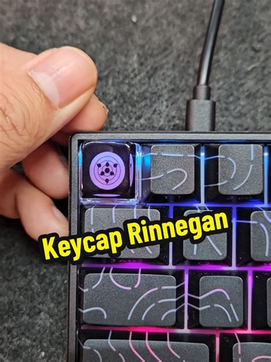 Custom Rinnegan Resin Keycap for Anime Fans