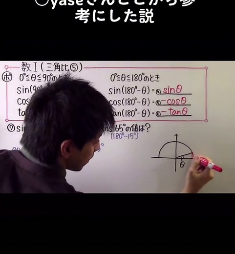 葉一先生の数学授業：数学と三角比のヒントを得る