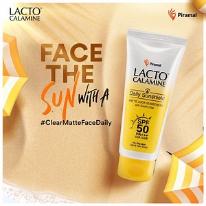 373K views · 32 reactions | With the goodness of Kaolin Clay & Lemon Extract, #LactoCalamine Sunscreen with SPF 50 blocks upto 98% harmful sun rays and protects your face from UVA rays that cause premature skin aging, wrinkles, dark spots and tanning. Now face the sun with a #ClearMatteFaceDaily Shop now from: https://amzn.to/34Hlugm | Lacto Calamine | Facebook