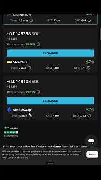 Swap USDT to SOL in seconds #swapzone #solana #usdt