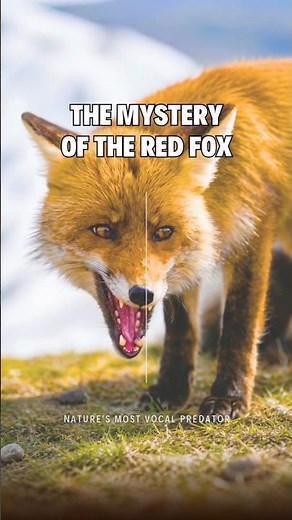 Red Fox Screams Like a Human?! 🦊😱 Terrifying Fox Sounds Explained #shorts