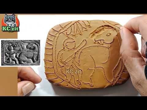Chạm khắc đình làng lớp 7 - vẽ chạm khắc đình làng việt nam - chạm khắc săn hổ bằng đất sét - kczit