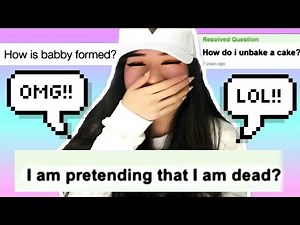 REACTING TO FUNNIEST YAHOO QUESTIONS!!