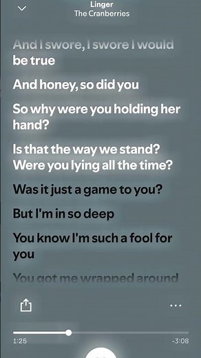 “Linger” - The Cranberries (official lyrics) #fyp #viral #blowup #spotify #singer #lyrics #audio
