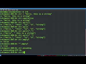 Programming Ruby 05 -- String Methods