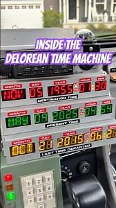 WOW! Inside a REAL Delorean Time Machine! #backtothefuture #shorts #80s