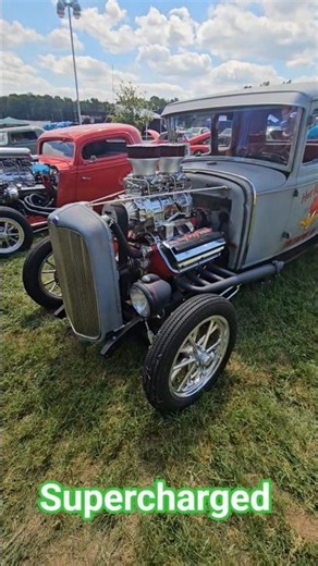 Ford Model A supercharged V8 #ford #supercharged #boost #hotrod
