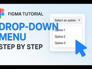 How to Create a Drop-Down Menu in Figma | Easy UI Design Tutorial
