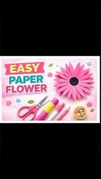 How To Make Paper Flower | Beautiful Paper Flower Making #diy #papercraft #viral