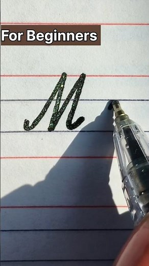 Beautiful Cursive 'M' and 'm'✍️ | Easy Handwriting for Beginners