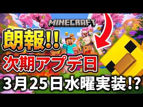 【マイクラ統合版】次期アプデは3月25日水曜日実装！？Minecraft Liveの日程から予想してみた【PE/PS4/Switch/Xbox/Win10】ver26