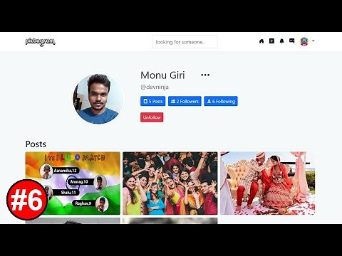 How To Make Social Media Website Using PHP - Dynamic News Feed, Follow & Unfollow System #6