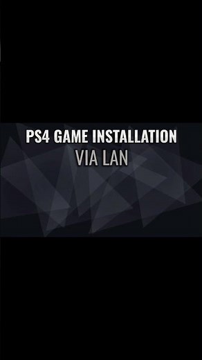 JAILBROKEN PS4, LAN GAME INSTALLATION GUIDE