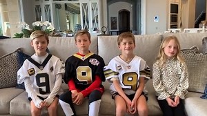 56K views · 1.7K reactions | BREAKING: Drew Brees' kids announce his retirement.  (: IG/Drewbrees) | theScore | Facebook