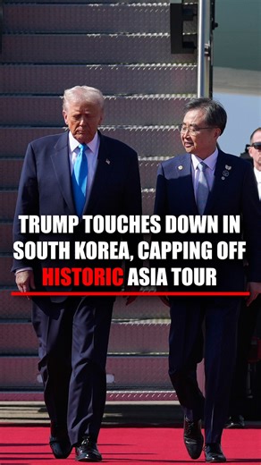 268K views · 15K reactions | DIPLOMATIC FINALE: President Trump lands in South Korea, marking the final stop on a historic trip aimed at bolstering alliances. | Fox News | Facebook