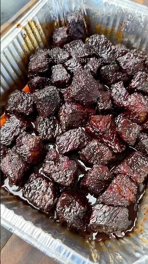 Smoked boneless beef rib burnt ends