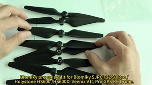 Blomiky F22S 2 Sets 4 A and 4 B Propellers Blades Compatible with HS600 HS600D V11PRO SJRC F22 3S F22S Pro 4K RC Quadcopter Drone / F22 Props 2