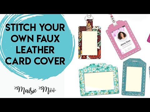 How to sew a ID Badge Holder, sewing tutorial with Maisie Moo - DIY ID Card Cover