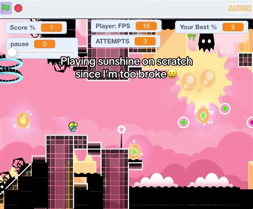 Mastering Sunshine Level in Scratch Geometry Dash