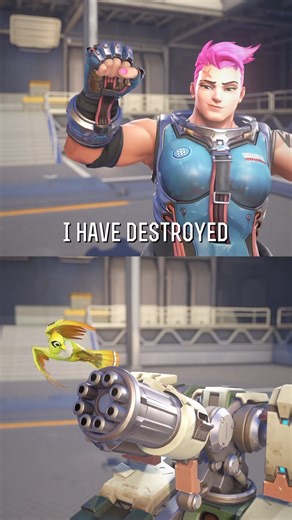 Zarya and Bastion interaction - Overwatch 1 interaction