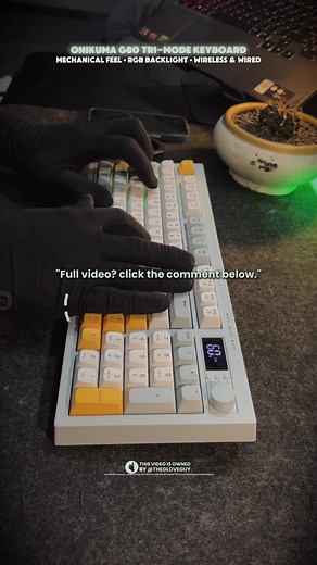 Onikuma G80 Keyboard – Mechanical feel keys with RGB backlight for gaming. #Onikuma #G80 #Keyboard #RGB #Gaming | The Glove Guy