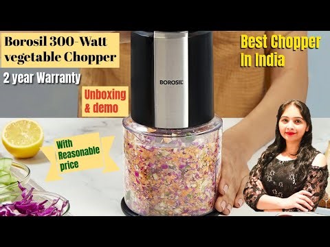 Borosil Chef Delite 300W Chopper Unboxing & Review | Best Electric Vegetable Chopper | Geeta Recipes