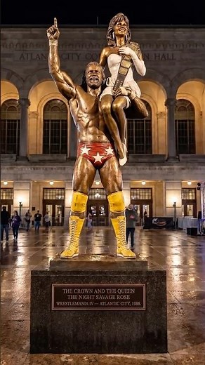 WrestleMania I–V Legacy Moments as Statues
