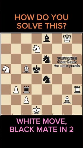 WHITE MOVE AND MATE IN 2, how do you solve this? Chess Puzzle, Problem Catur 2 Langkah Skakmat