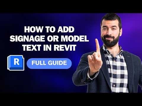 How to Add Signage or Model Text in Revit [2026 Full Guide]
