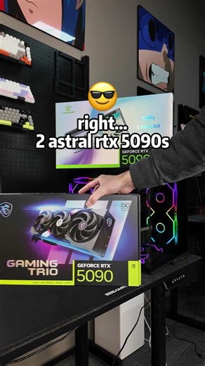 Whats better than a astral rtx 5090? 😍 #rtx5090 #esgaming #custompc #pcbuild #pcsettings #gamingpc