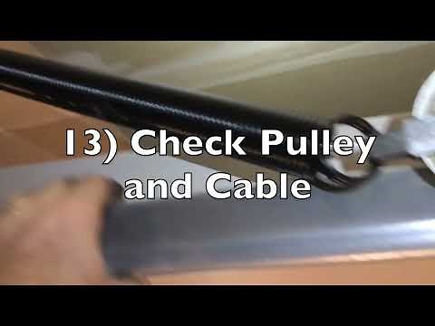 REPLACE GARAGE DOOR SPRING * GENIE Garage Door Opener Repair Fix DIY Old Worn Stretched DIY