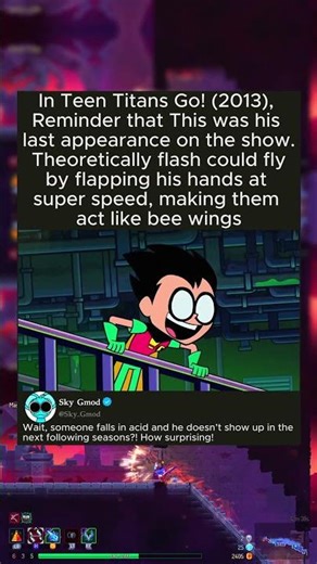 In Teen Titans Go! (2013), Reminder that This was his last appearance on the show.
