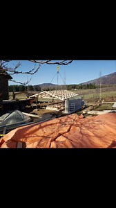 Roof is up on this garage! Lean-to and metal cladding going on next. #garagebuilder #barnbuilder #shopbuilder #farrowbuilt | Farrow Built