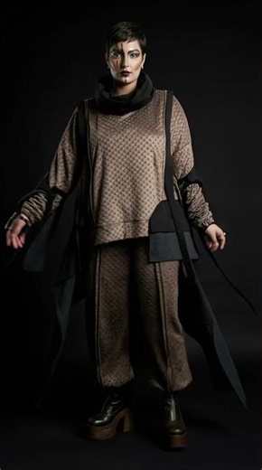 Textured Avant-Garde Look | Oversized Editorial Fashion
