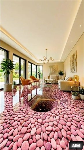 Pink Ocean Beach Epoxy Floor is Dreamy 🌸🌊 #epoxy #shorts #satisfying #transformation