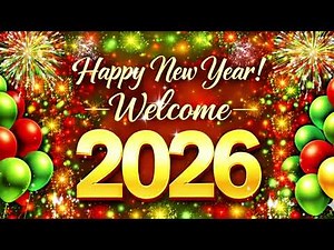 Happy New Year 2026 TV Background Display 3| Happy New Year TV Backdrop 2026