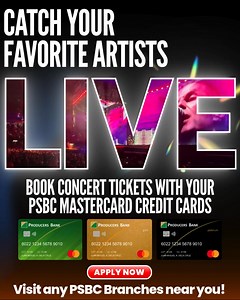 Score exclusive access to the hottest concerts and events when you pay with your PSBC Mastercard Credit Card! Because unforgettable moments deserve VIP perks! Apply now! #PSBCBeWayAhead #psbcmastercardcreditcards | Producers Savings Bank Corporation