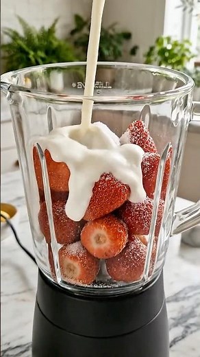 No ice cream maker needed – here's how to make creamy strawberry ice cream at home!
