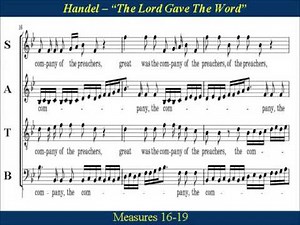 37- Handel Messiah Part 2 - The Lord Gave The Word - Alto