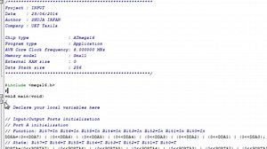Digital I/O for ATMEGA16 - Proteus and Codevision