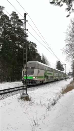 InterCity express train @Päiväranta Kuopio #railway #train #intercity63 #gopro #kuopio #finland