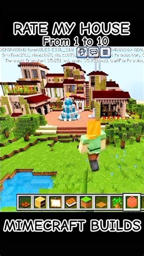 Big size house in minecraft 😱😱 #shorts #shortsfeed #minecraft